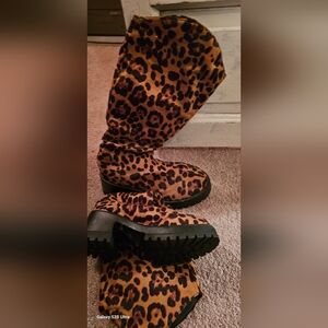 Leopard Print Women's Boots